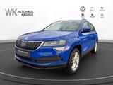 Skoda Karoq Ambition 1.5 TSI DSG GRA / AHK / PDC - blaue Skoda Karoq