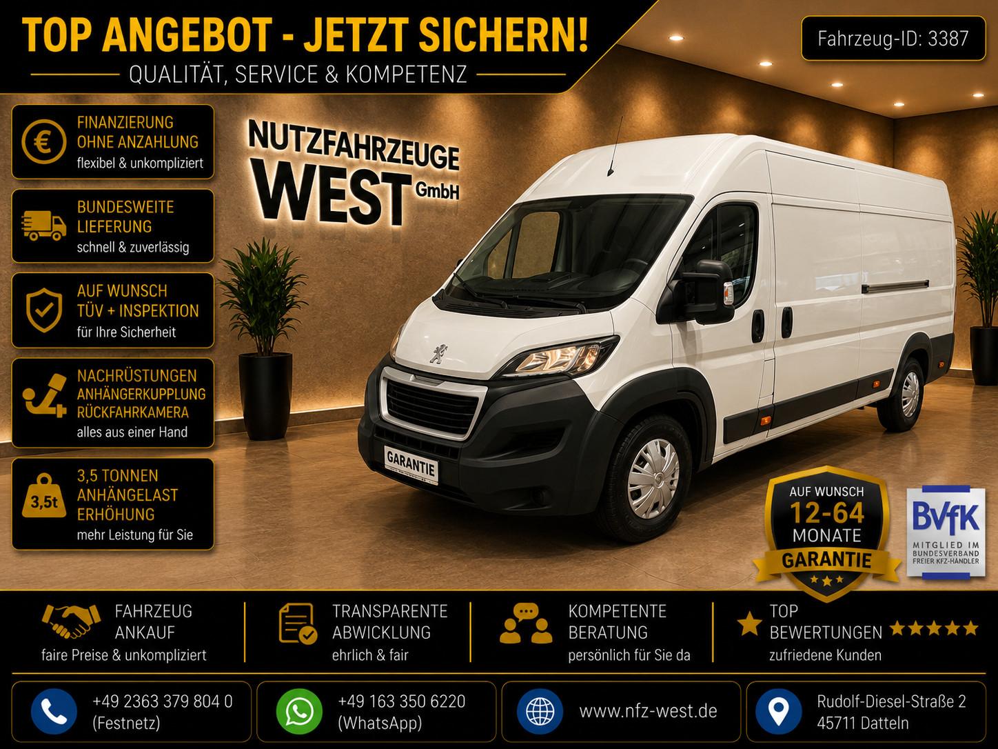 Peugeot Boxer HDI Maxi Hoch+Lang*L4-H2*AHK=3T*Garantie