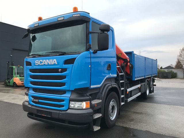 Scania R440 EEV/6x2/16m-PALFINGER KRAN/KIPPER/MANUAL