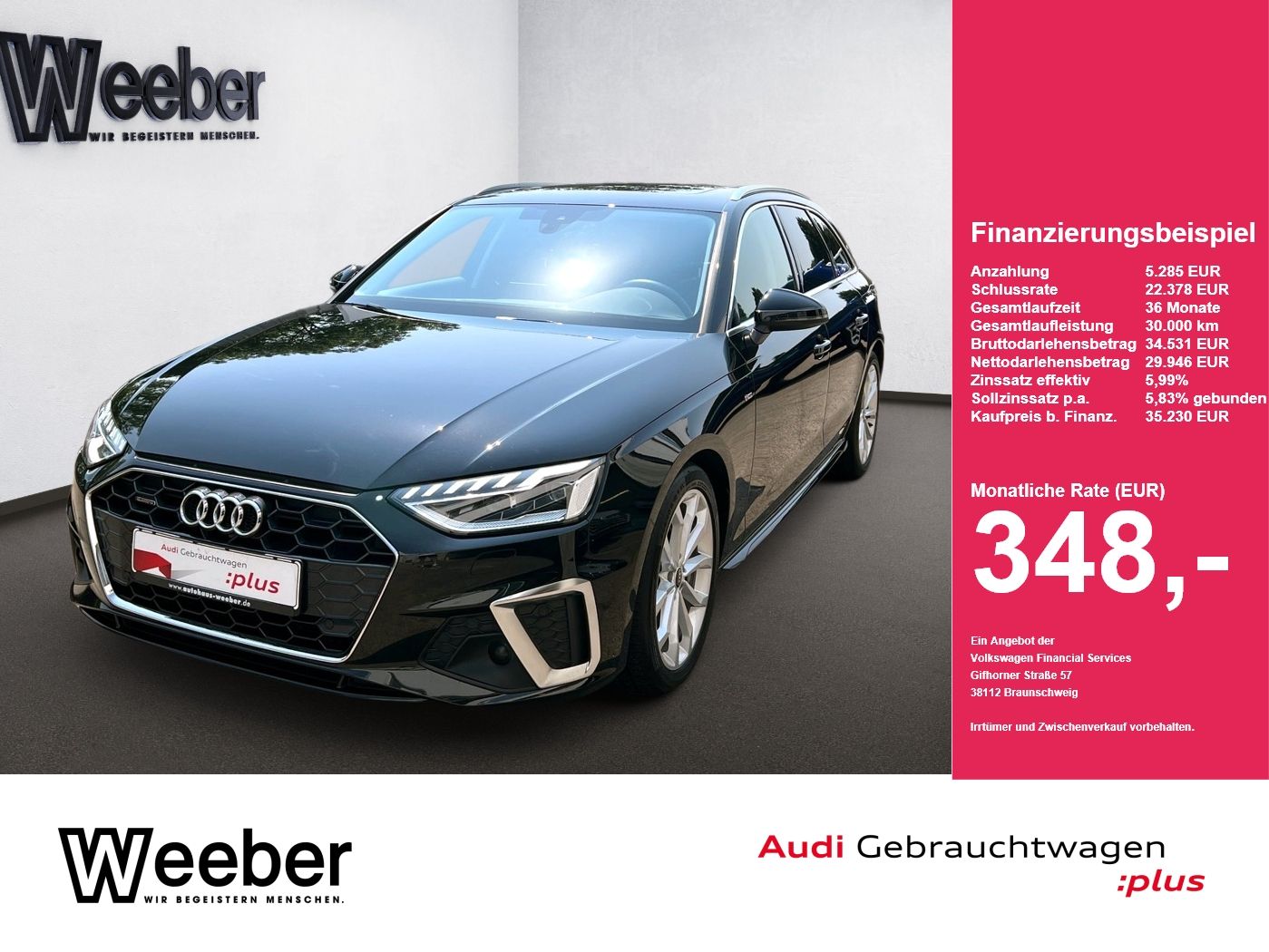 Audi A4 Avant quattro S line *PANO*MATRIX*LEDER*NAVI*