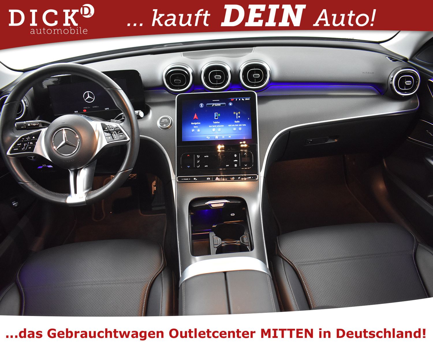 MERCEDES-BENZ C 180 T 9G 2X Avantg NAVI+KAM+VIRTU+LEDER+ADVENC - Image 8