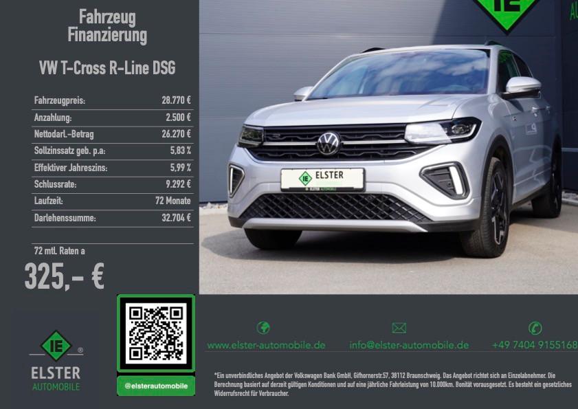 Volkswagen T-Cross 1.5 TSI R-Line;LED,AHK,Virtuell,