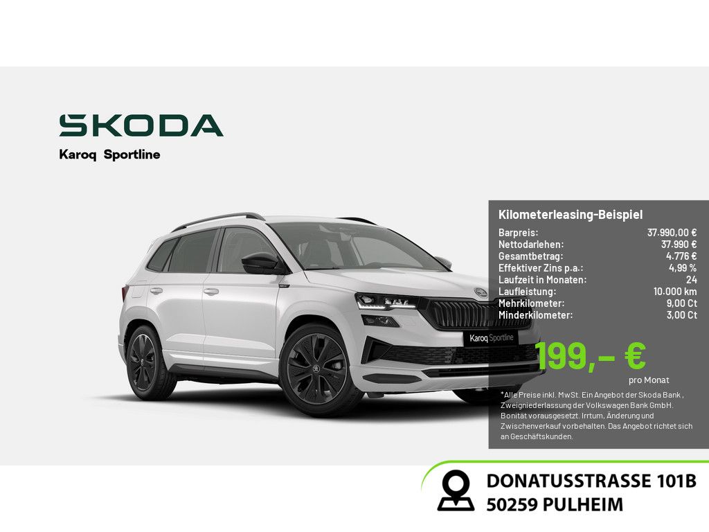 Skoda Karoq 1.5 TSI Sportline ACC NAVI MATRIX-LED AHK