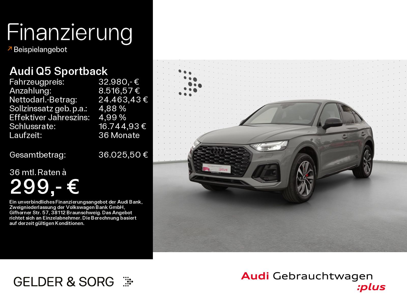 Audi Q5 Sportback 40 TDI qu. S line AHK*RFK*Pano*GRA