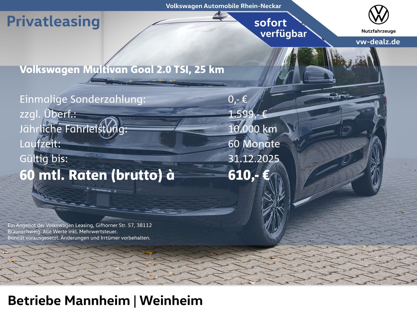 Volkswagen Multivan Goal 2.0 TSI DSG LED Standheizung uvm.