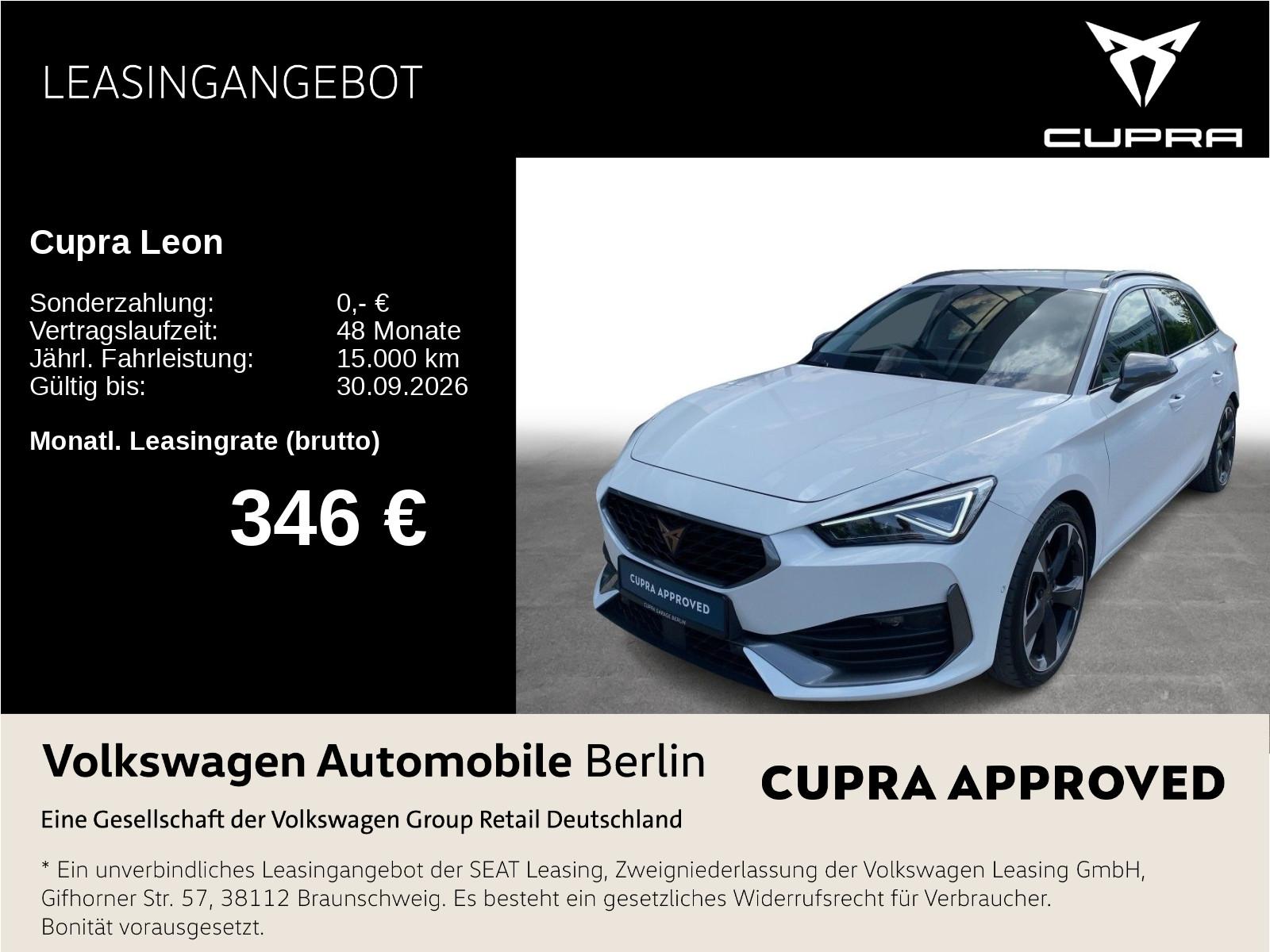 Cupra Leon Sportstourer 2.0 TSI DSG Navi LED SHZ ACC