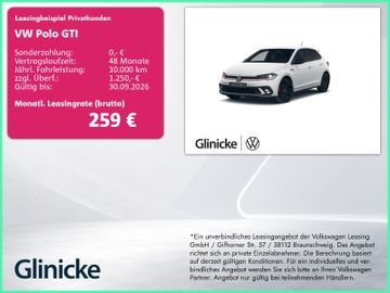 Volkswagen Leasingangebot: Volkswagen Polo GTI 2,0 l TSI 152kW 7-Gang-DSG*Matrix*RFK