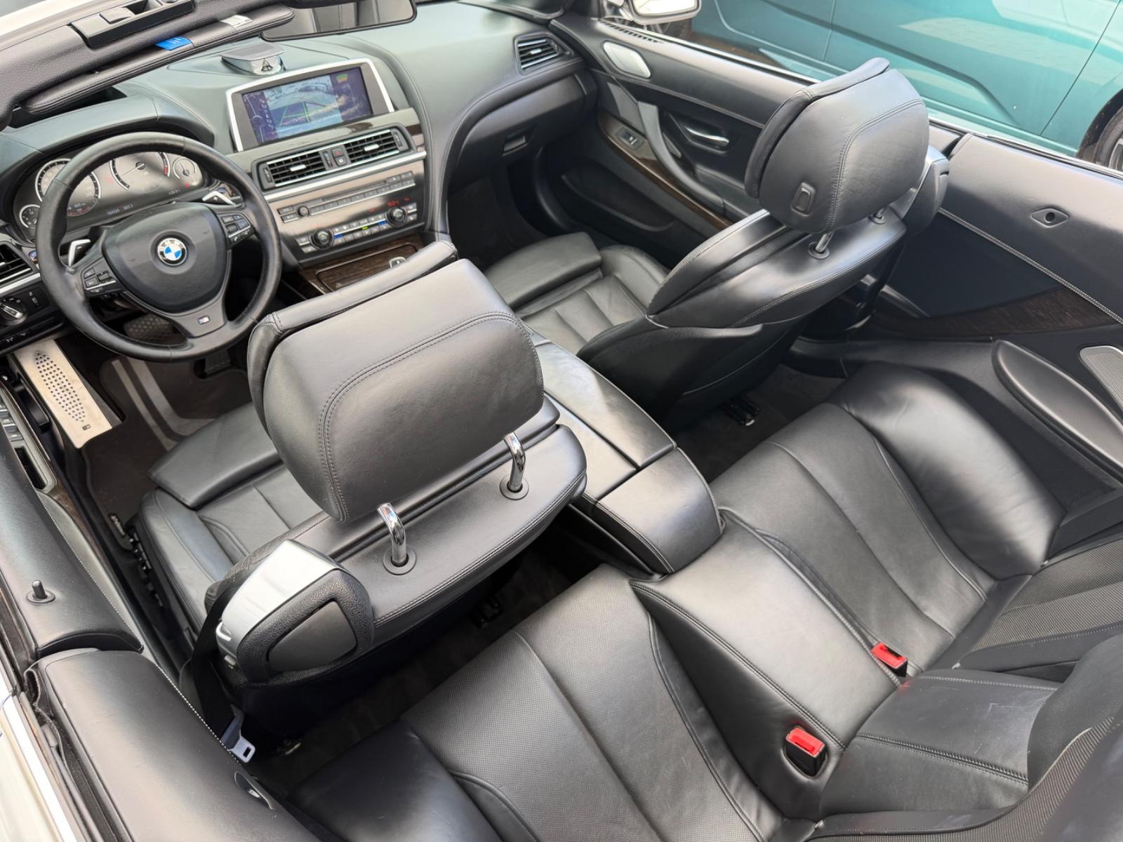 BMW Série 6 650i Cabriolet Pack M Sport | 405 ch | BVA | Son Bang & Olufsen | Affichage tête haute | Caméra 360° | Sièges ventilés | Keyless
