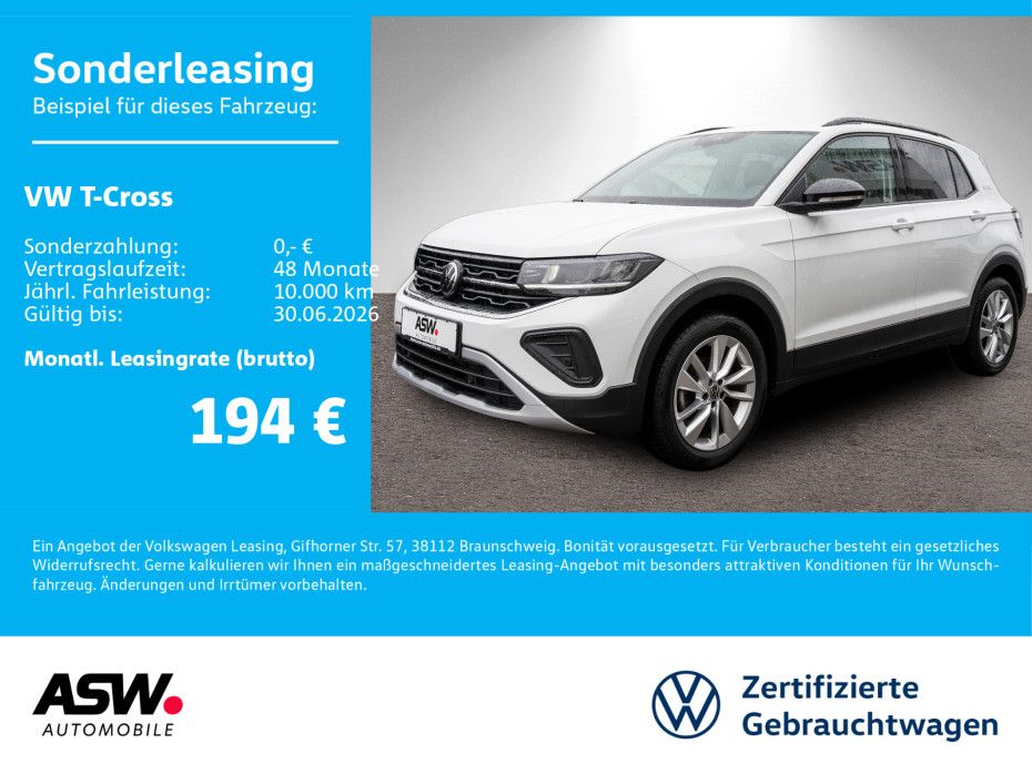 Volkswagen T-Cross GOAL 1.0 TSI 5-Gang LED Navi PDC ACC SHZ