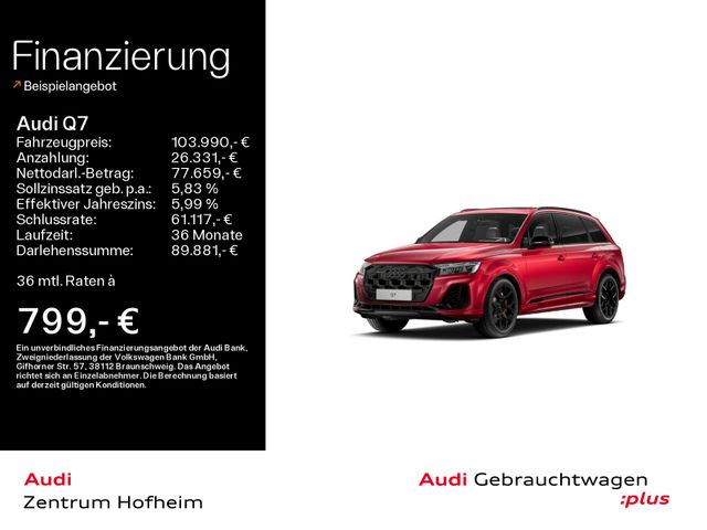 Audi Q7 60 TFSIe qu S line Tip*Exclusive*Air*B&O*HUD*