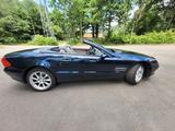 Mercedes-Benz SL 500 - SCHECKHEFT  - blaue Mercedes-Benz SL 500