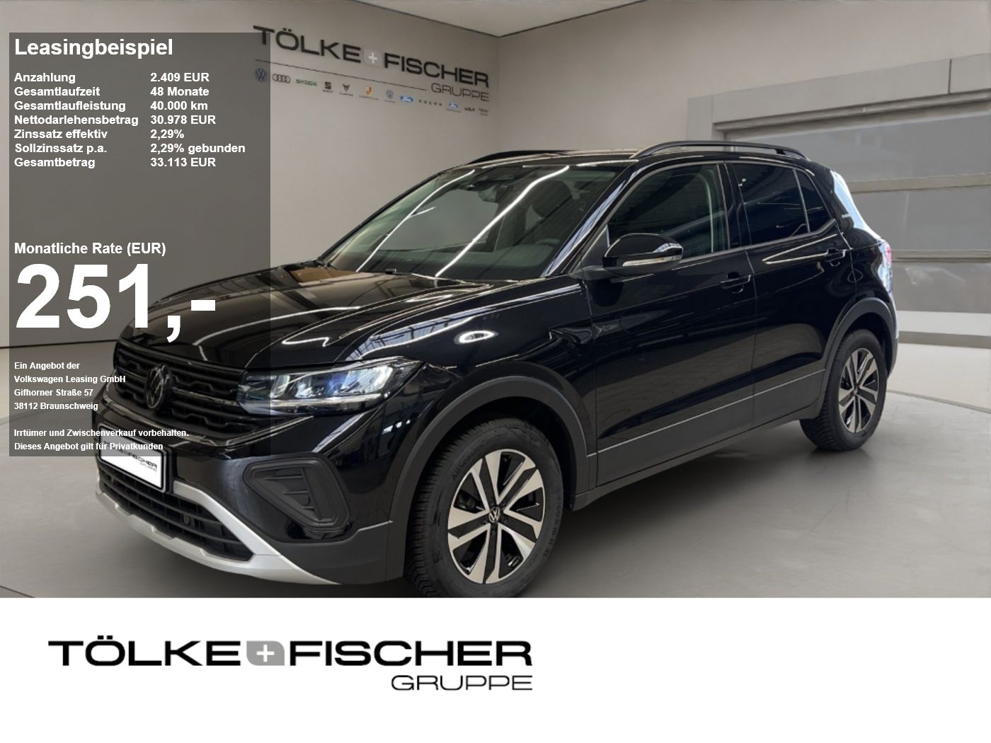 Volkswagen T-Cross 1.0 l TSI DSG ACC GJR AHK Rückfahrkamara foto 1