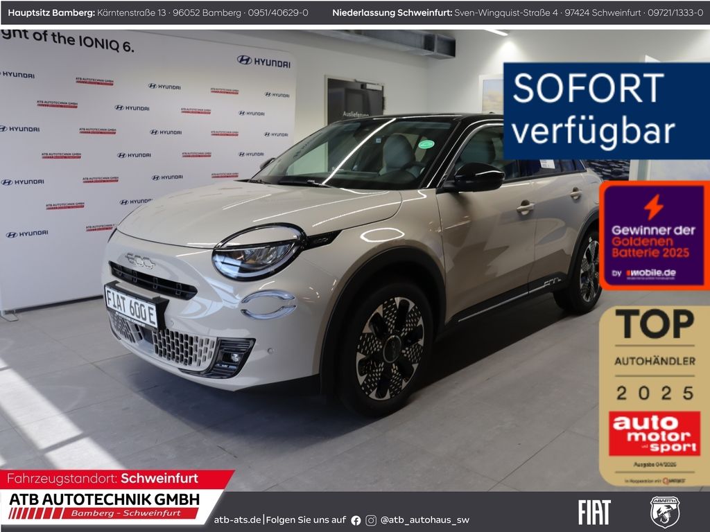 Fiat 600e MY25 La Prima 115 kW Navi Massagesitze LED