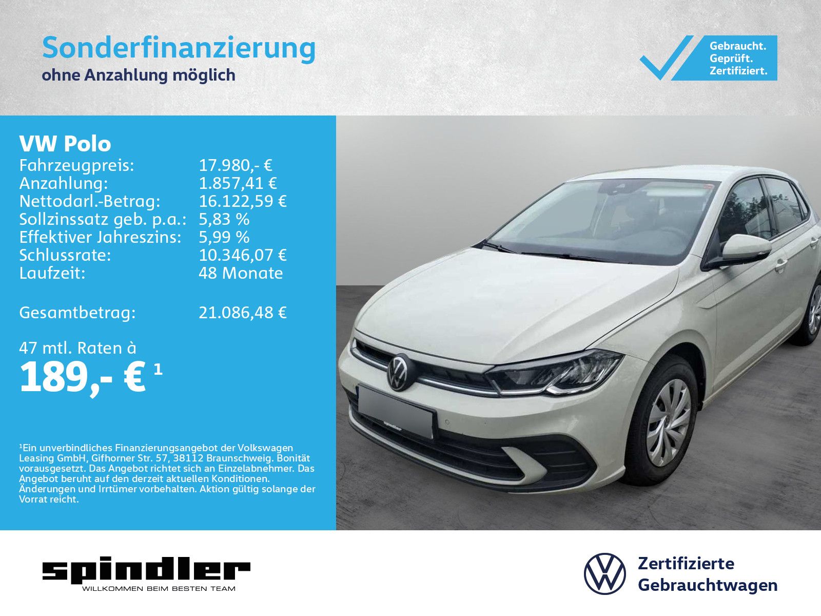 Volkswagen Polo Life 1.0 / App-Connect, LED, SHZ, PDC, DAB+