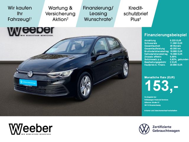 Volkswagen Golf VIII 8 2.0 TDI Life Navi LED PDC LM Klima