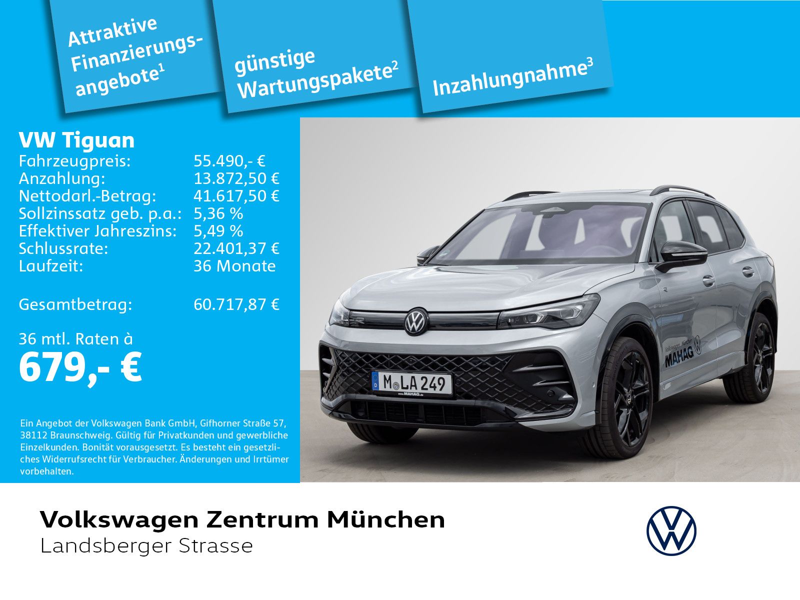 Volkswagen Tiguan 2.0 TSI R-Line BlackStyle 4motion AHK ACC