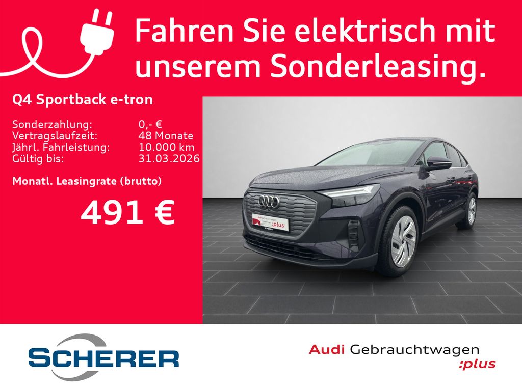 Q4 Sportback 45 e-tron 82kWh WäPu NAVI APP SPORT