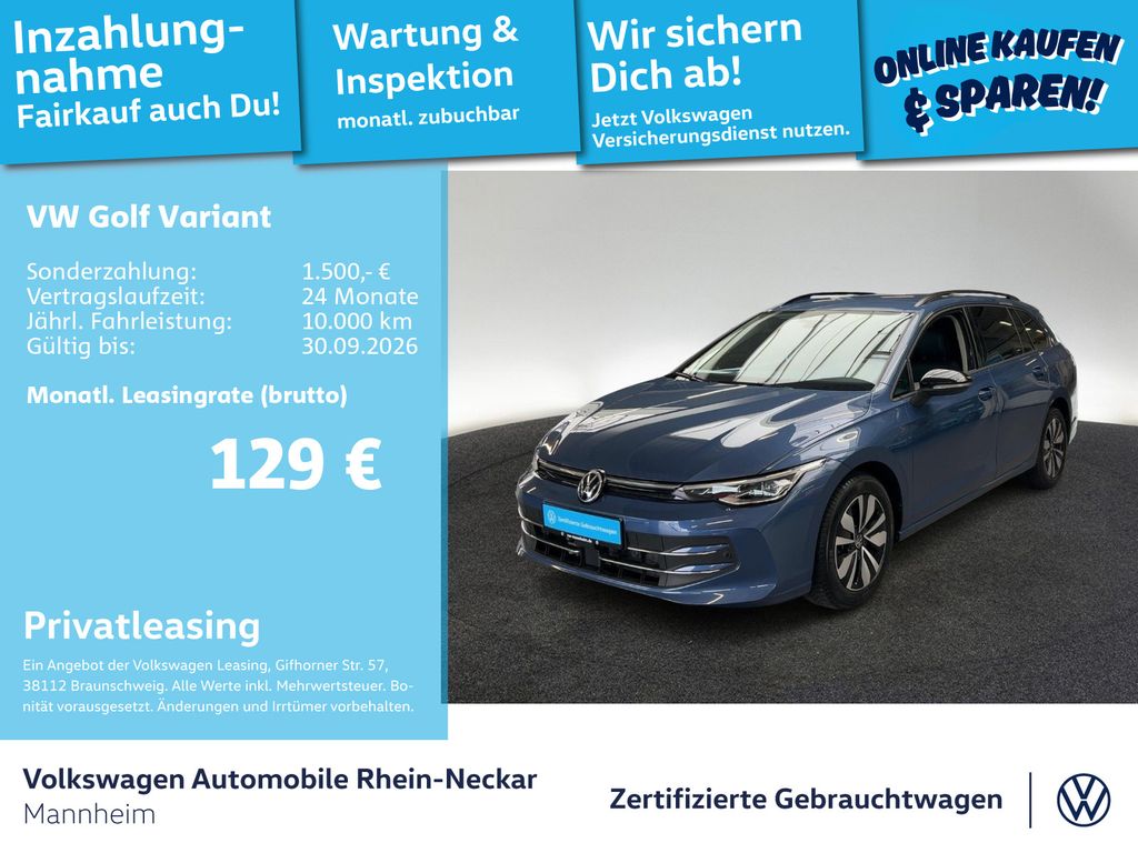Volkswagen Golf VIII Variant 1.5 TSI GOAL Navi AHK Kamera U