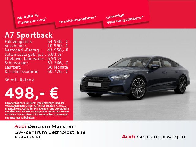 Audi A7 Sportback 50 TDI qu. tiptr. S line B&O/Virtua