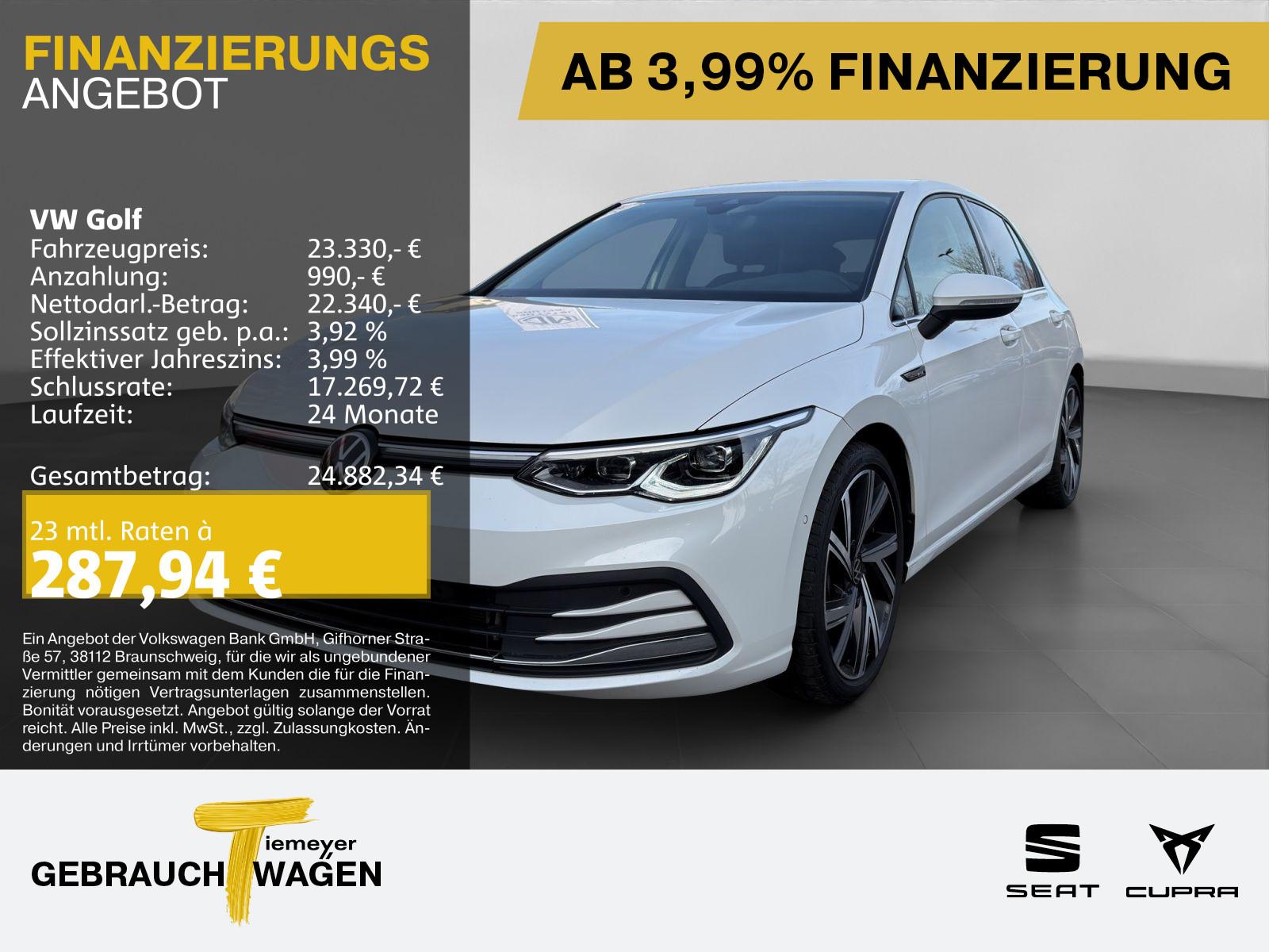 Volkswagen Golf 2.0 TSI DSG STYLE LM18 AHK KAMERA NAVI LED+