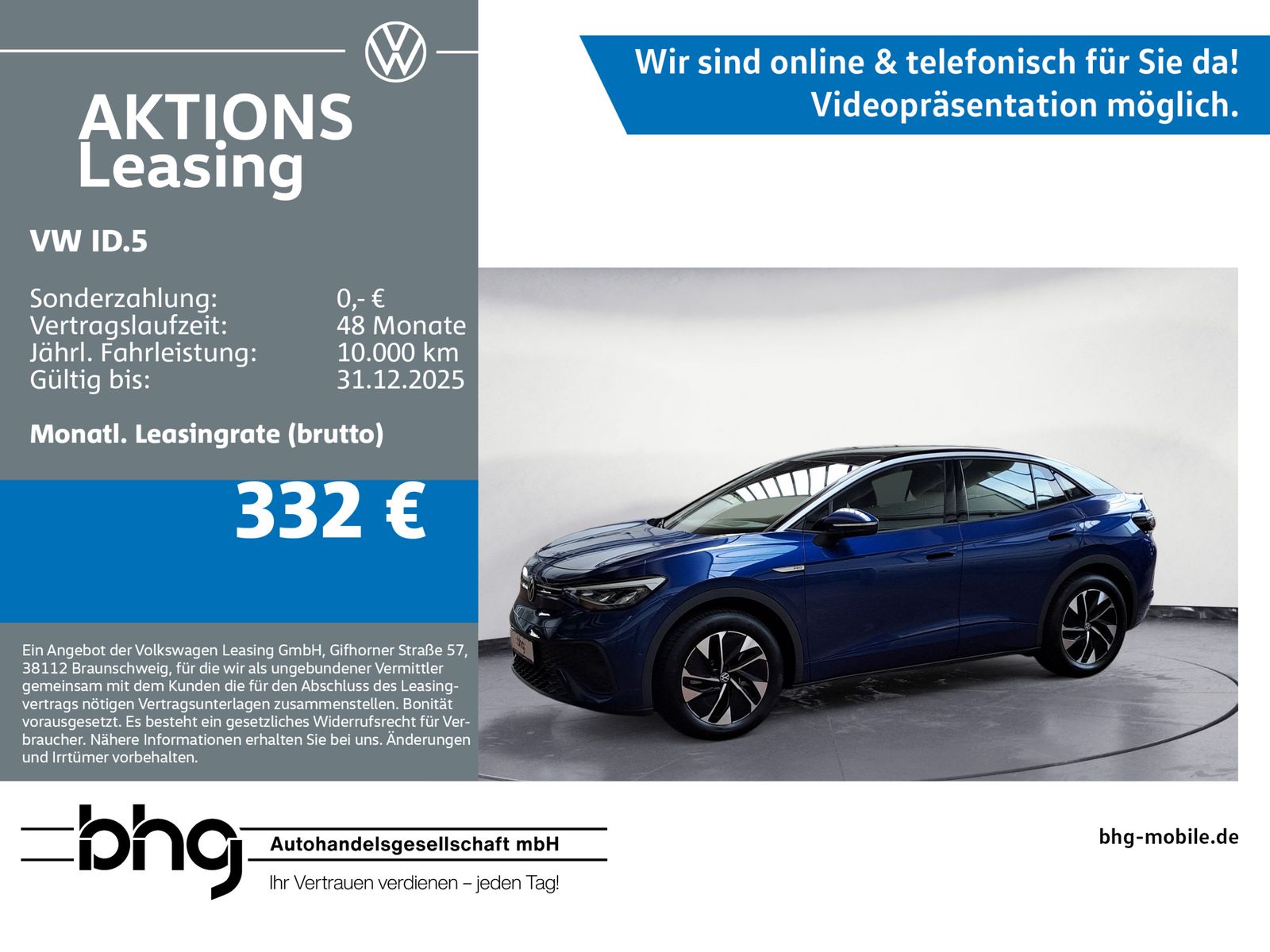 Volkswagen ID.5 Pro *ACC*NAVI*EINPARKHILFE*