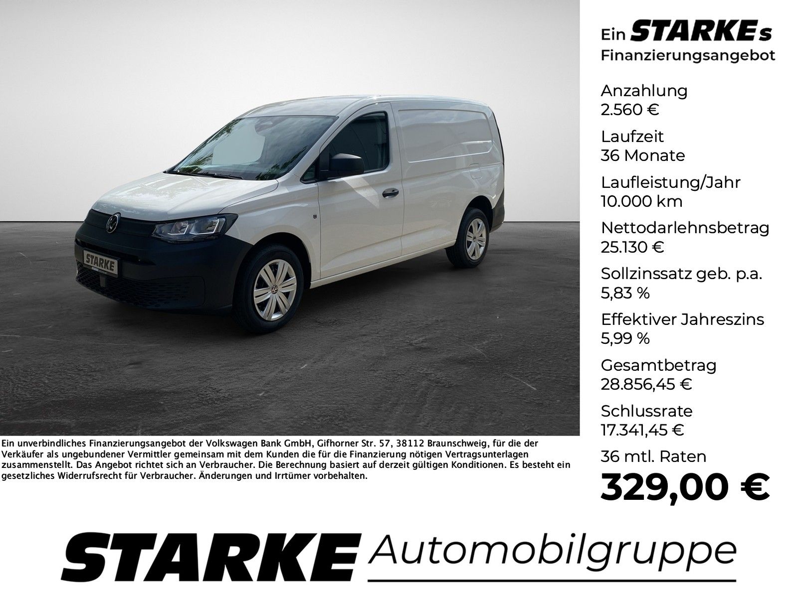Volkswagen Caddy Maxi Cargo 2.0 TDI Kasten lang  AHK PDC Te