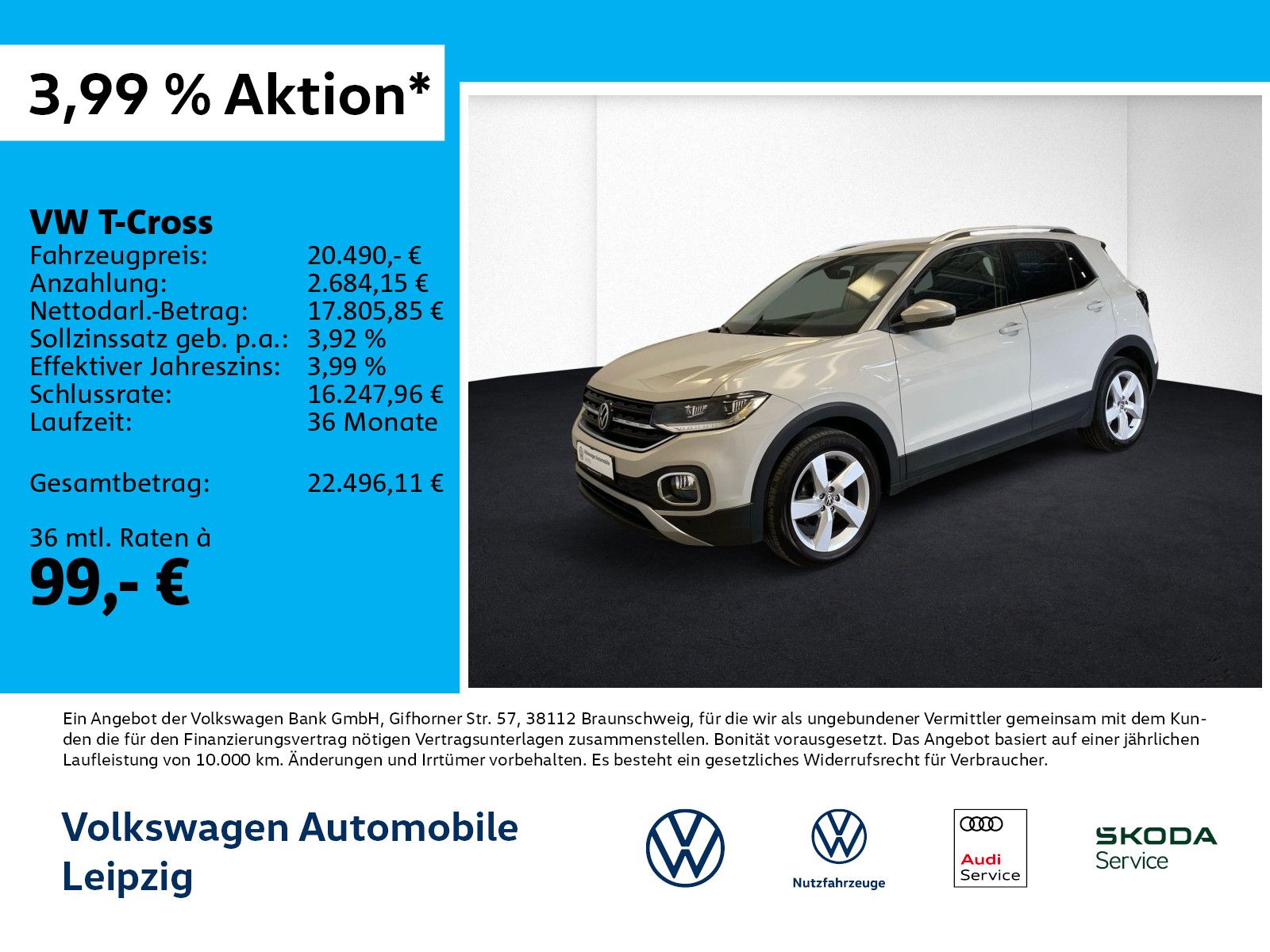 Volkswagen T-Cross 1.0 TSI Style *ACC*DSG*Navi*Einparkhilfe