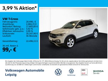 Volkswagen Leasingangebot: Volkswagen T-Cross 1.0 TSI Style *ACC*DSG*Navi*Einparkhilfe