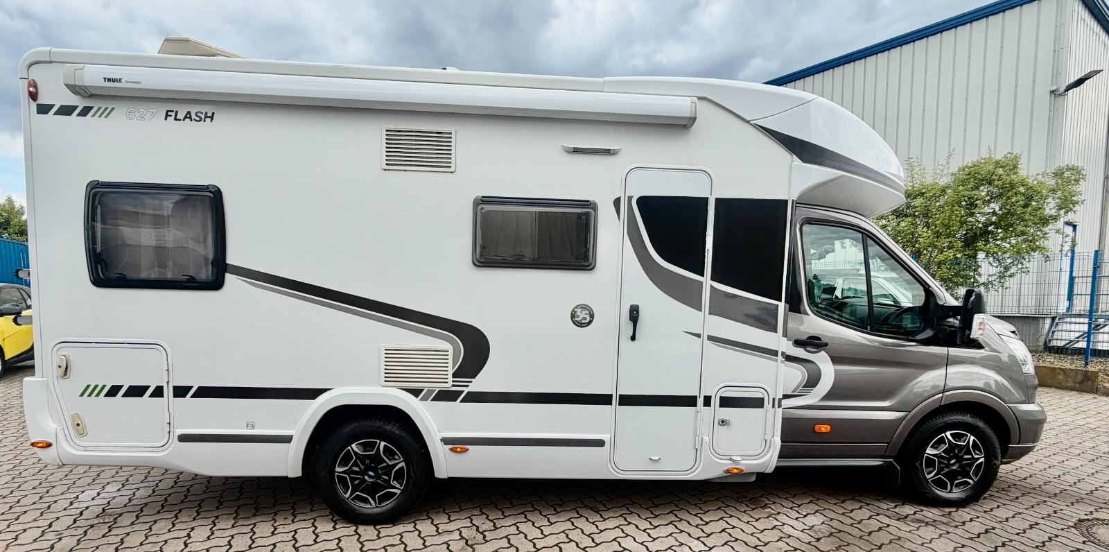 Chausson 627 FLASH - HubBett-2 x KLIMA -tiefes einzelbett