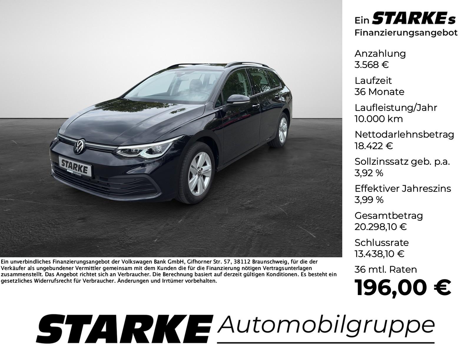 Volkswagen Golf Variant 2.0 TDI DSG Life AHK Navi LED Kame, миниатюра 20