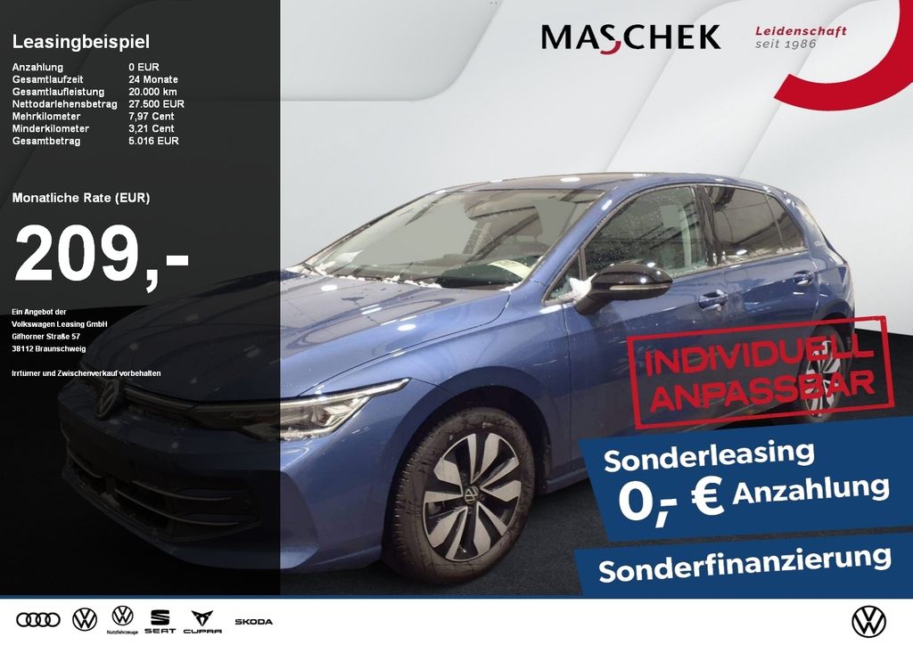 Golf Goal 1.5 eTSI DSG AHK Lenkh Rear View Sitzh