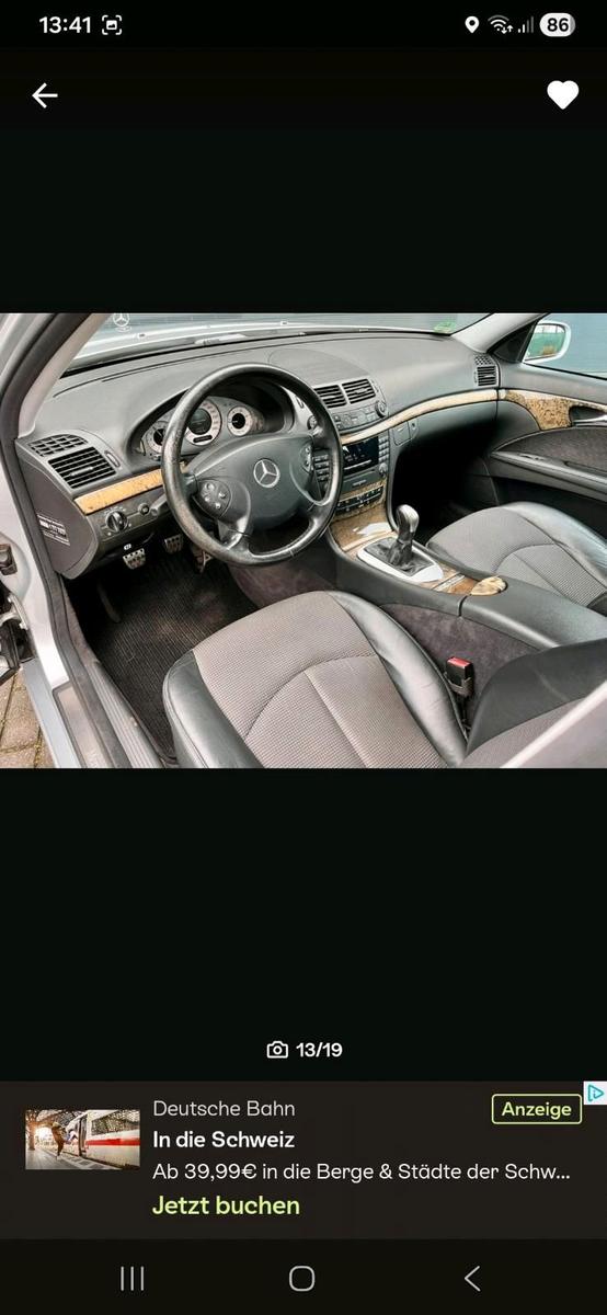 Mercedes-Benz E220 2006 — engine 208 HP (153kW)