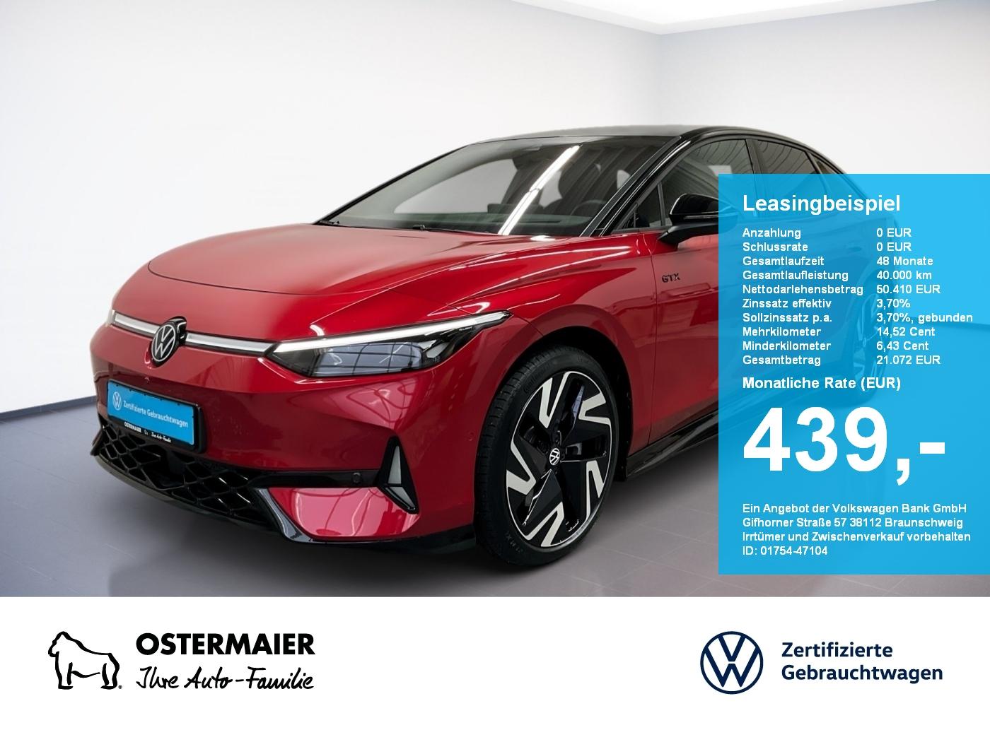 Volkswagen ID.7 GTX 340PS NP.76T ACC.5J-G.WÄRMEPUMPE.AHK.AR