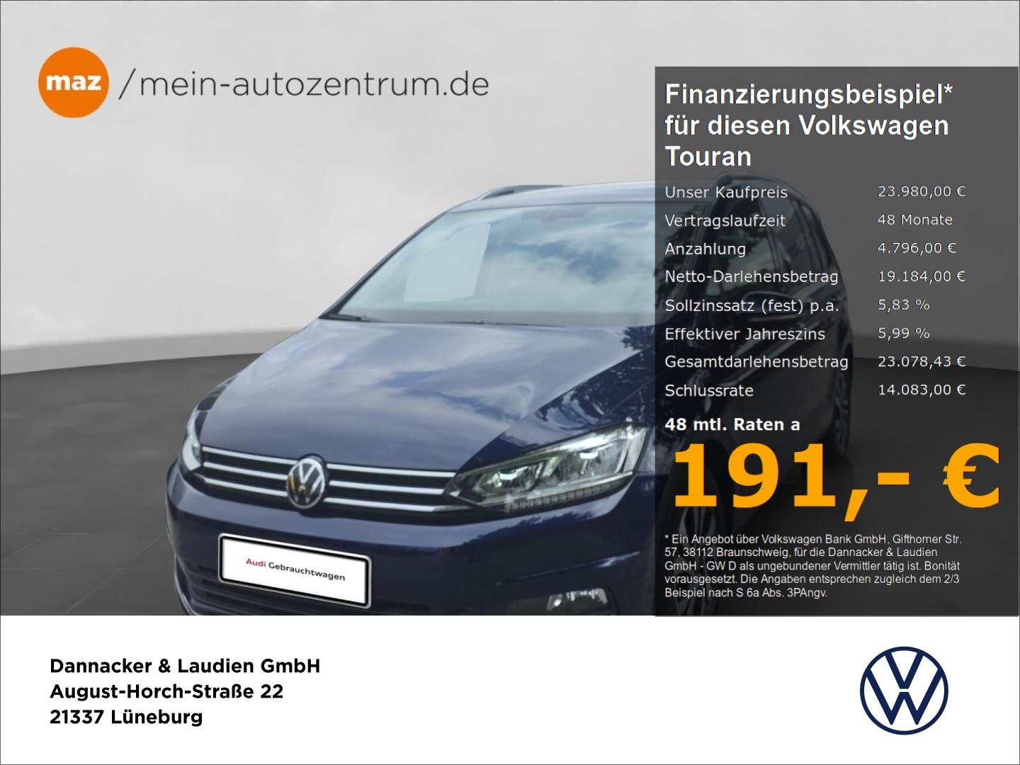 Volkswagen Touran 1.5 TSI Active Alu LED AHK Navi ACC Sitzh