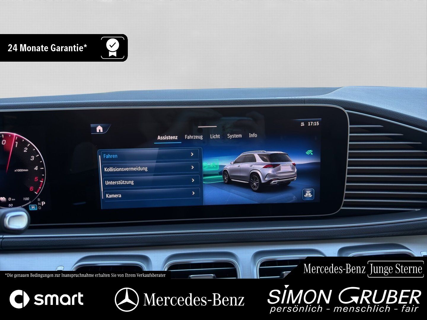 Fahrzeugabbildung Mercedes-Benz GLE 350 de 4M AMG Pano Burm Airmatic Leder AHK