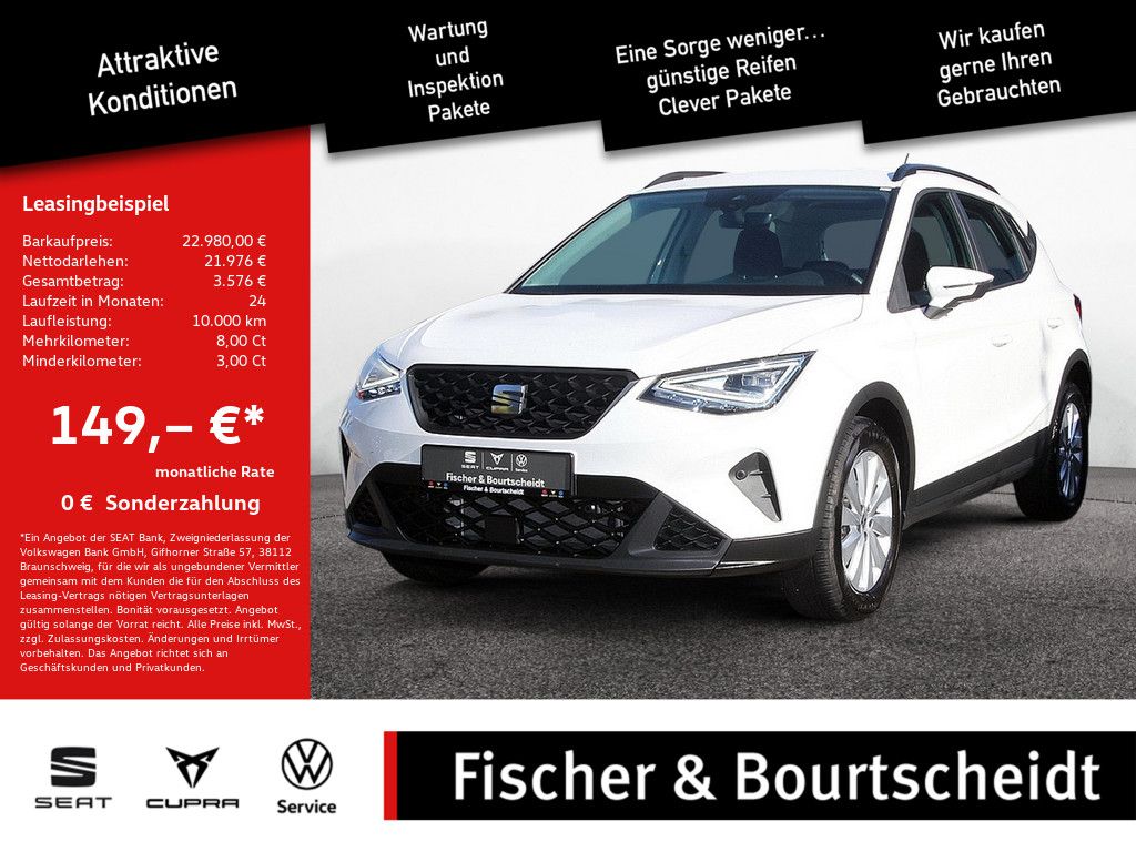 Seat Arona 1.0 TSI Style NAVI KAMERA LED SHZ APP