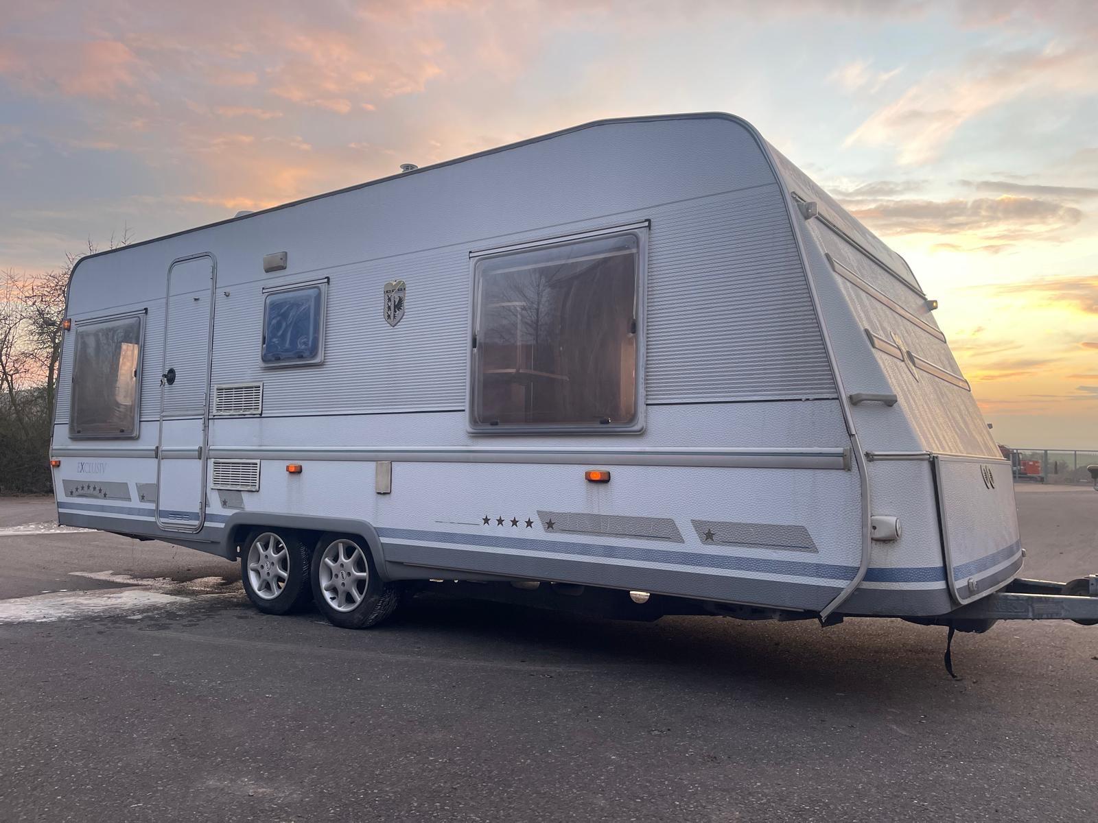 Dethleffs Exklusiv/GrWaschraum mit Zerhackten WC/Alu/