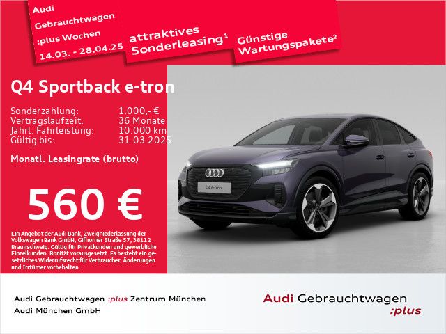 Audi Q4 Sportback e-tron 55 qu. Pano/Virtual/Navi+/Ka