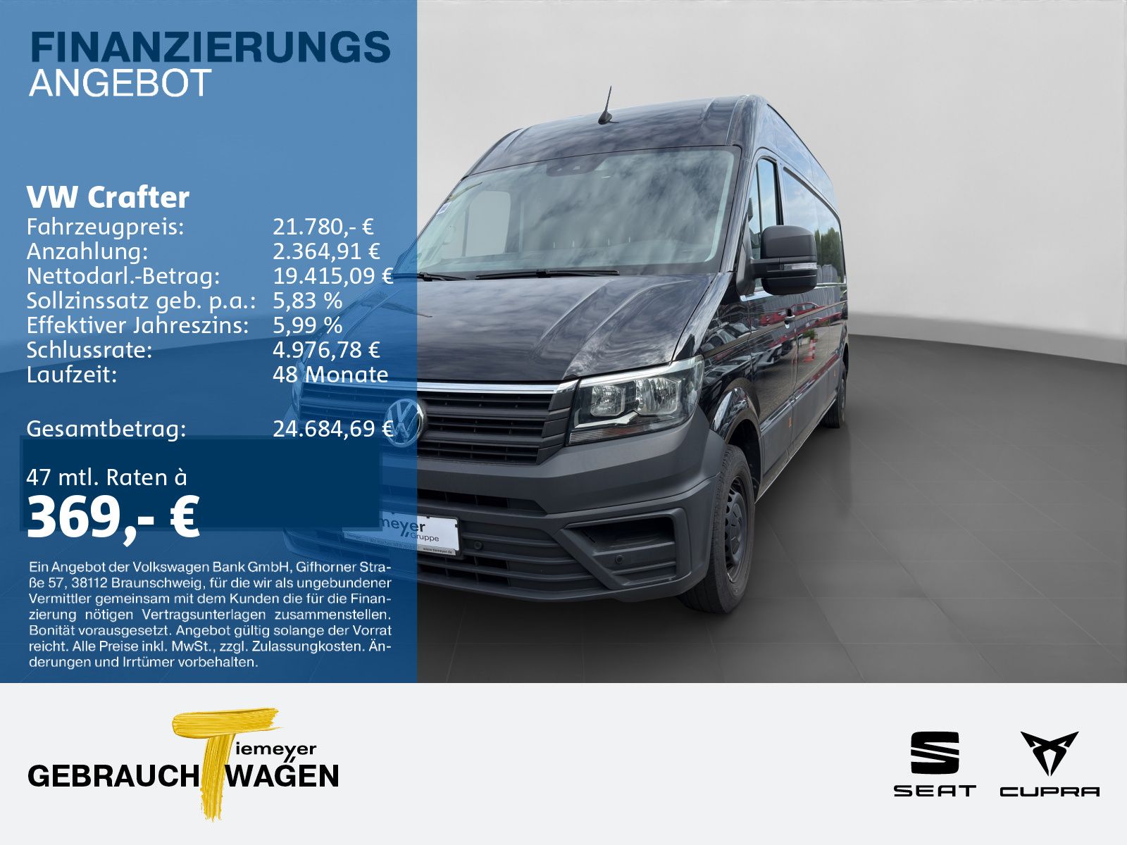 Volkswagen Volkswagen Crafter Kasten 2.0 TDI LR HD PDC KAMERA