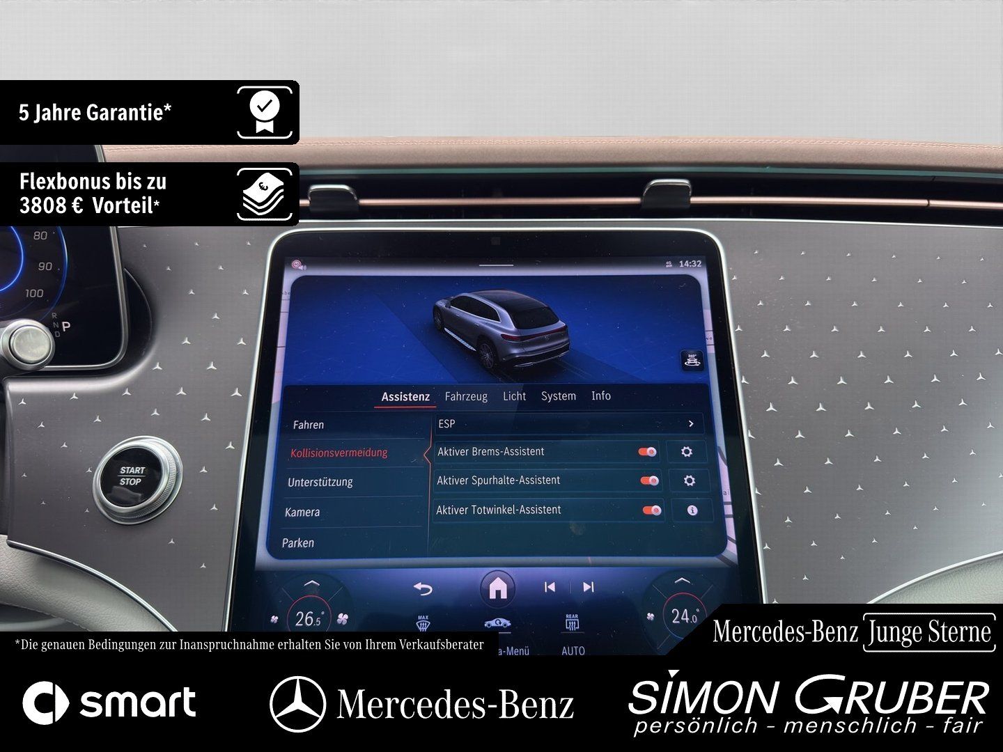 Fahrzeugabbildung Mercedes-Benz EQS 450 4M SUV AMG Pano FOND Burme HUD DigiL AHK
