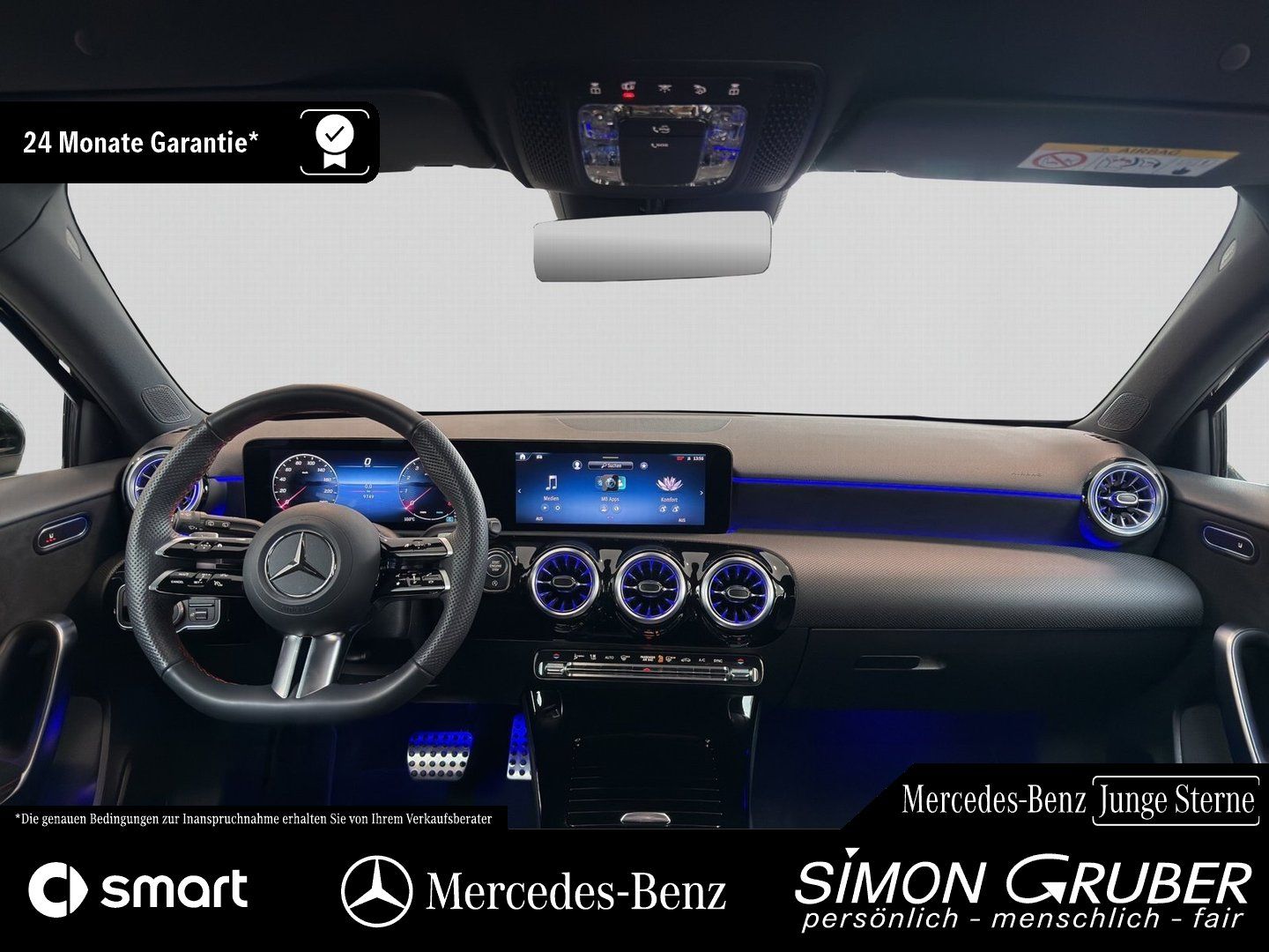 Fahrzeugabbildung Mercedes-Benz A 200 AMG Adv+ Ambi KeyGo MBeam Distronic Kamera