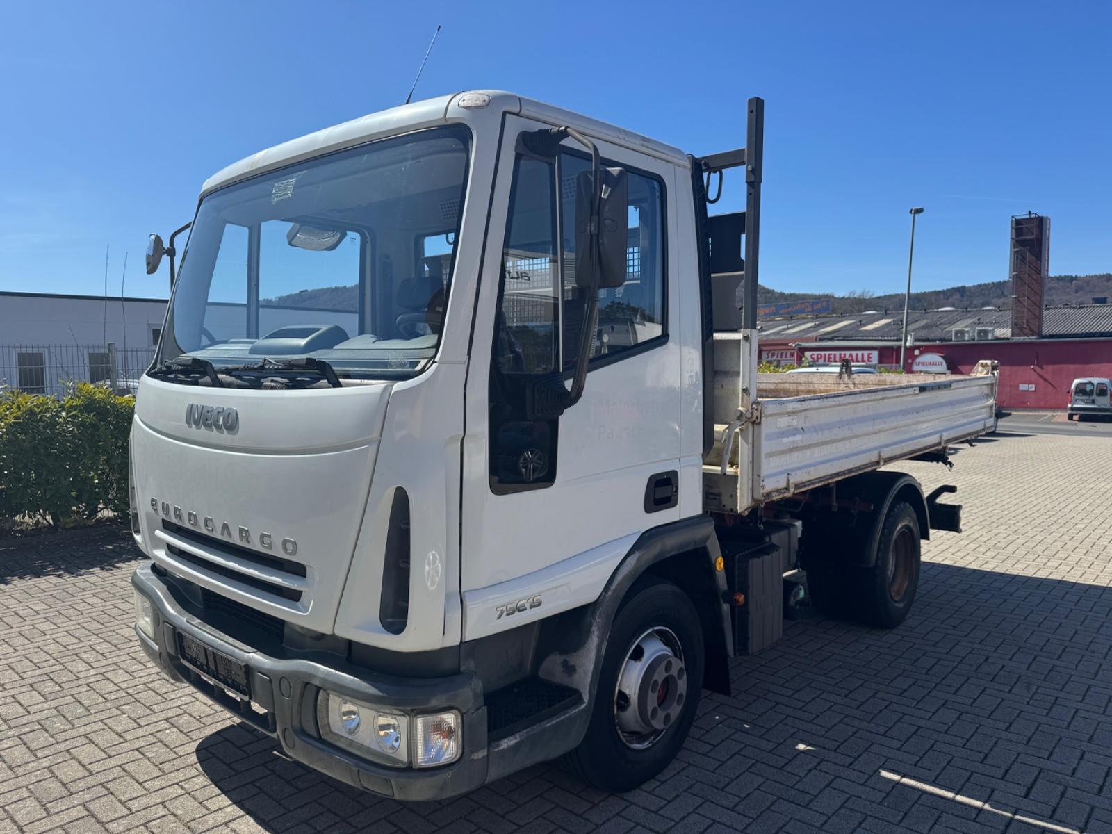 Iveco Eurocargo 75E15 dreiseitenkipper. 1 Hand 6 Zylin