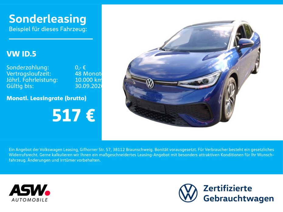 Volkswagen ID.5 Pro LED Navi RFK ACC Wärmepumpe SHZ