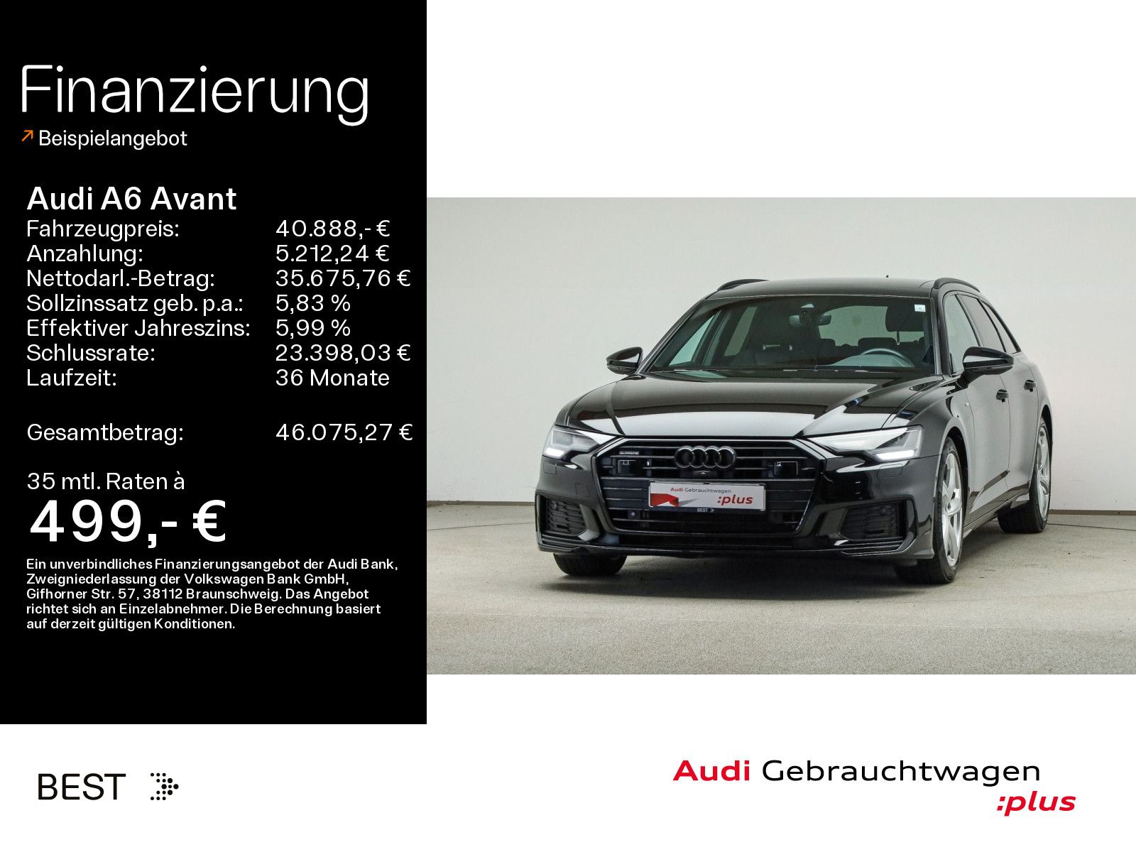 Audi A6 Avant 2 x S line 50 TDI qu. AHK, Assist Plus