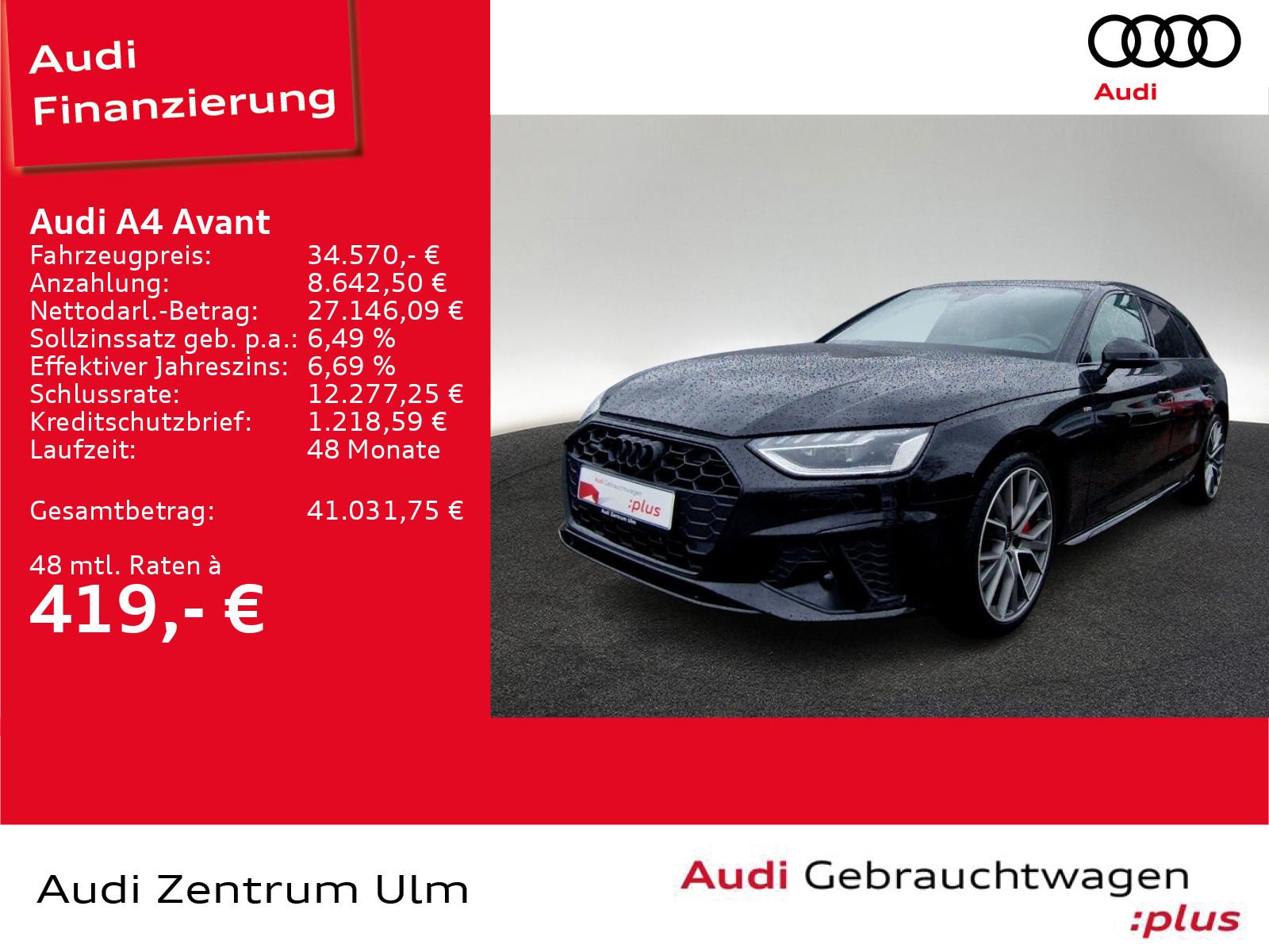 Audi A4 Avant S line compet. 40 TDI qu. S tronic AHK
