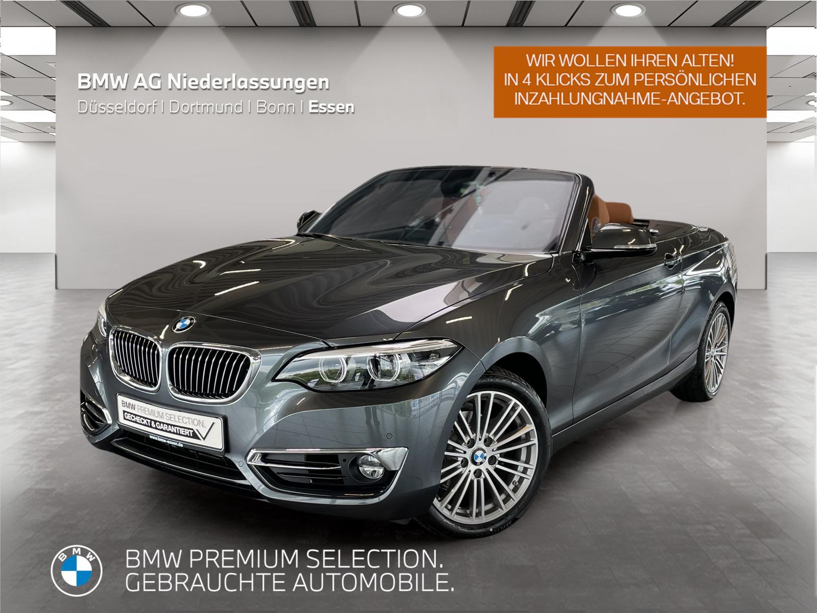 BMW 218i Cabrio Navi Kamera LED Sitzheizung Alarm