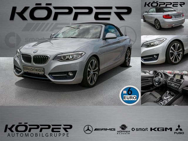 BMW 218 i Cabrio Sport Line OpenAir-Paket Navi Xenon