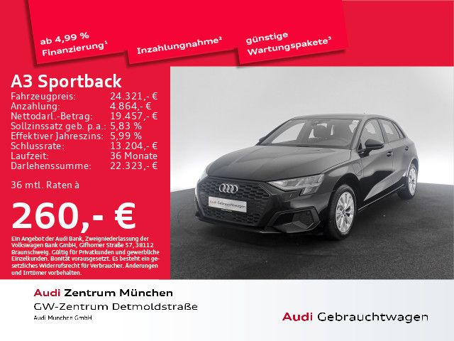 Audi A3 Sportback 40 TFSI e S tronic Virtual/LED/Navi