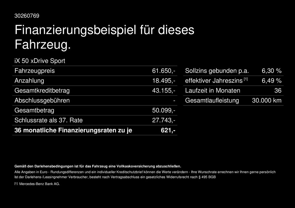 Fahrzeugabbildung BMW iX xDrive50 Sport PanoSky H&K HUD Laser AHK