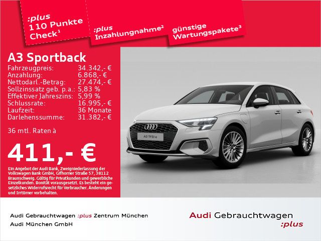 Audi A3 Sportback 40 TFSI e S tronic advanced S line